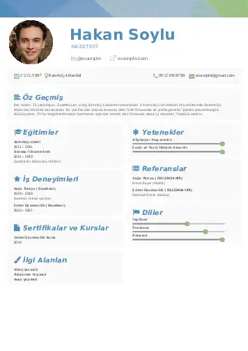 örnek cv indir